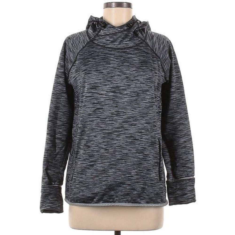 Gap Fit Orbit blue fleece pullover hoodie‎ - Med